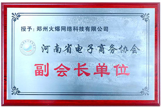 火爆網(wǎng)被授予“河南省電子商務(wù)協(xié)會(huì)副會(huì)長(zhǎng)單位” 火爆網(wǎng)被授予“河南省電子商務(wù)協(xié)會(huì)副會(huì)長(zhǎng)單位”